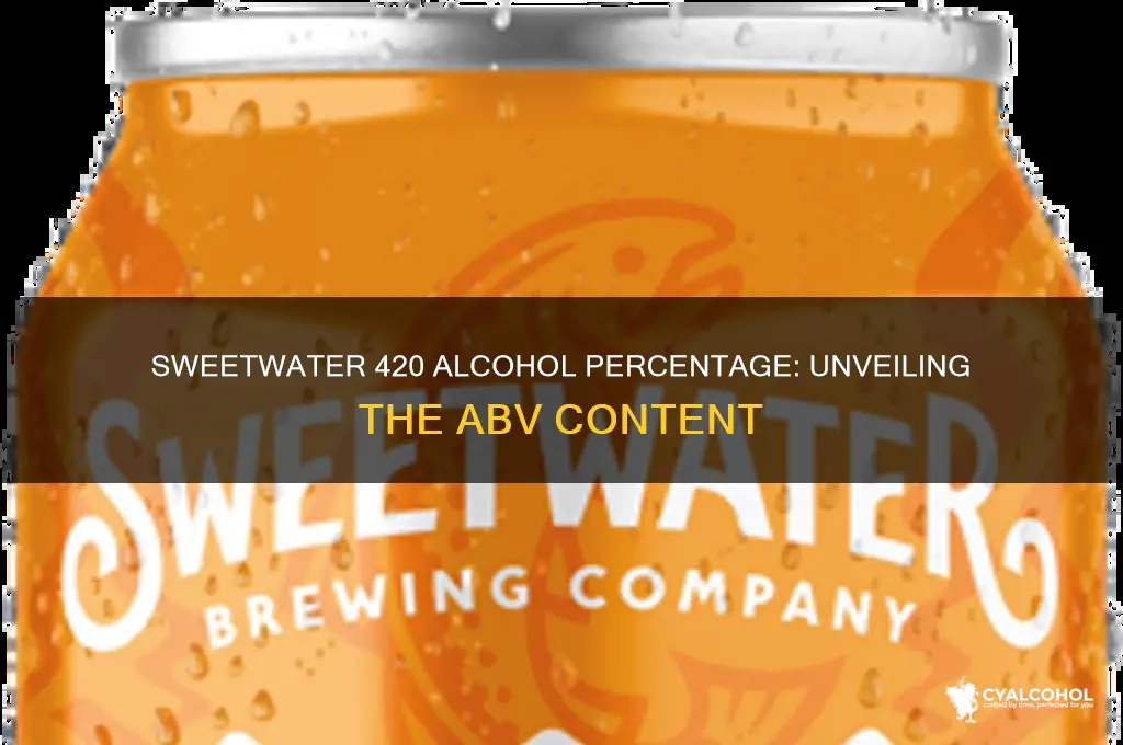 what percent alcohol is sweetwater 420