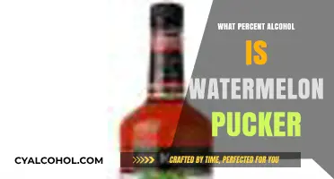 Watermelon Pucker Alcohol Content: Unveiling Its Surprising Percentage