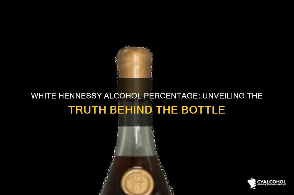 what percent alcohol is white hennessy