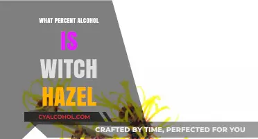 Unveiling Witch Hazel's Alcohol Content: A Surprising Skincare Secret