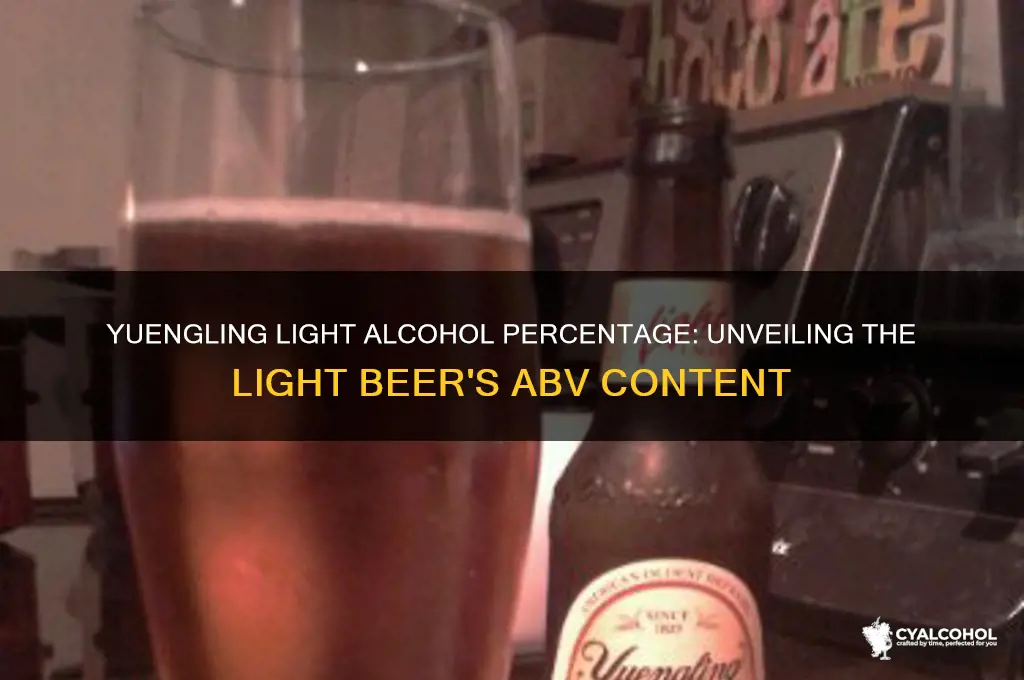 what percent alcohol is yuengling light
