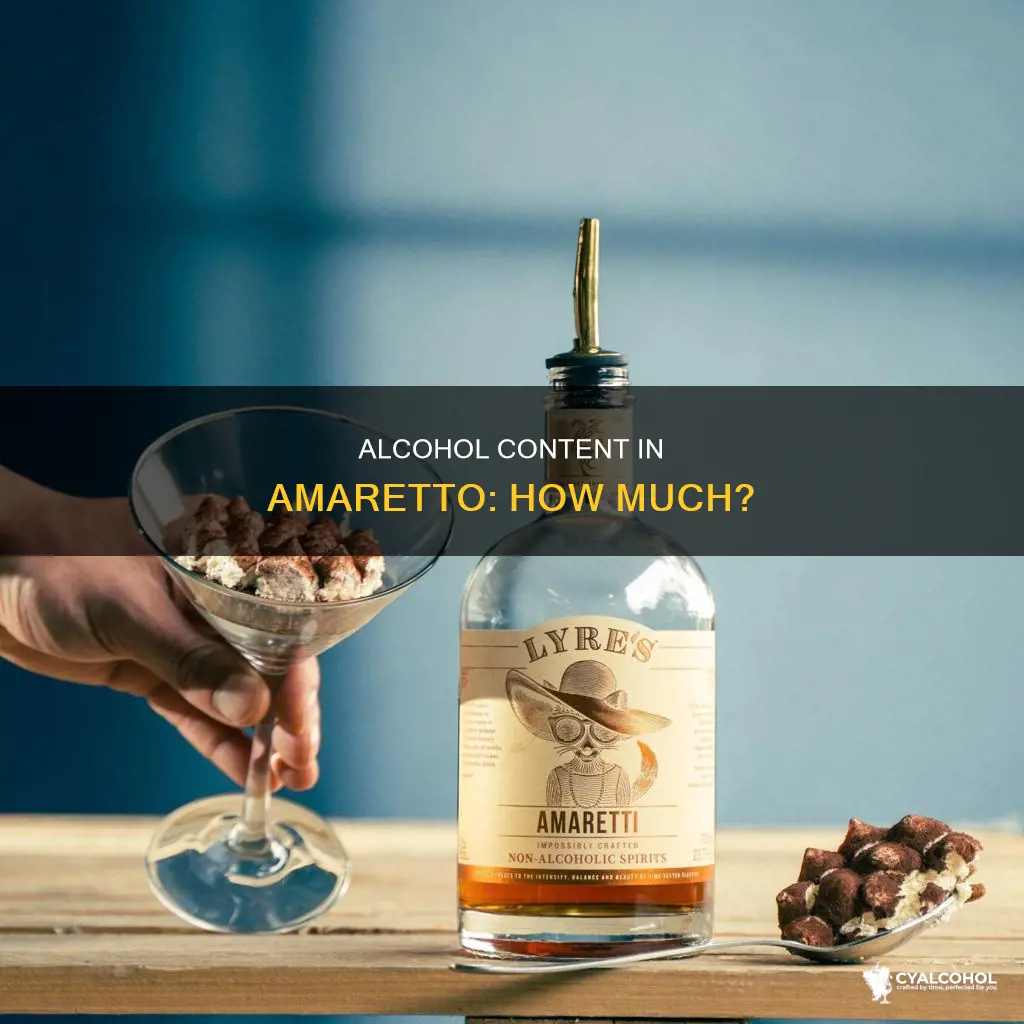 what percent of alcohol is amaretto got in it