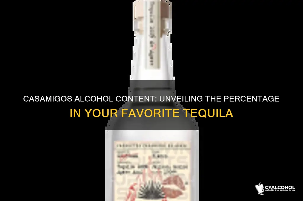 what percent of alcohol is casamigos