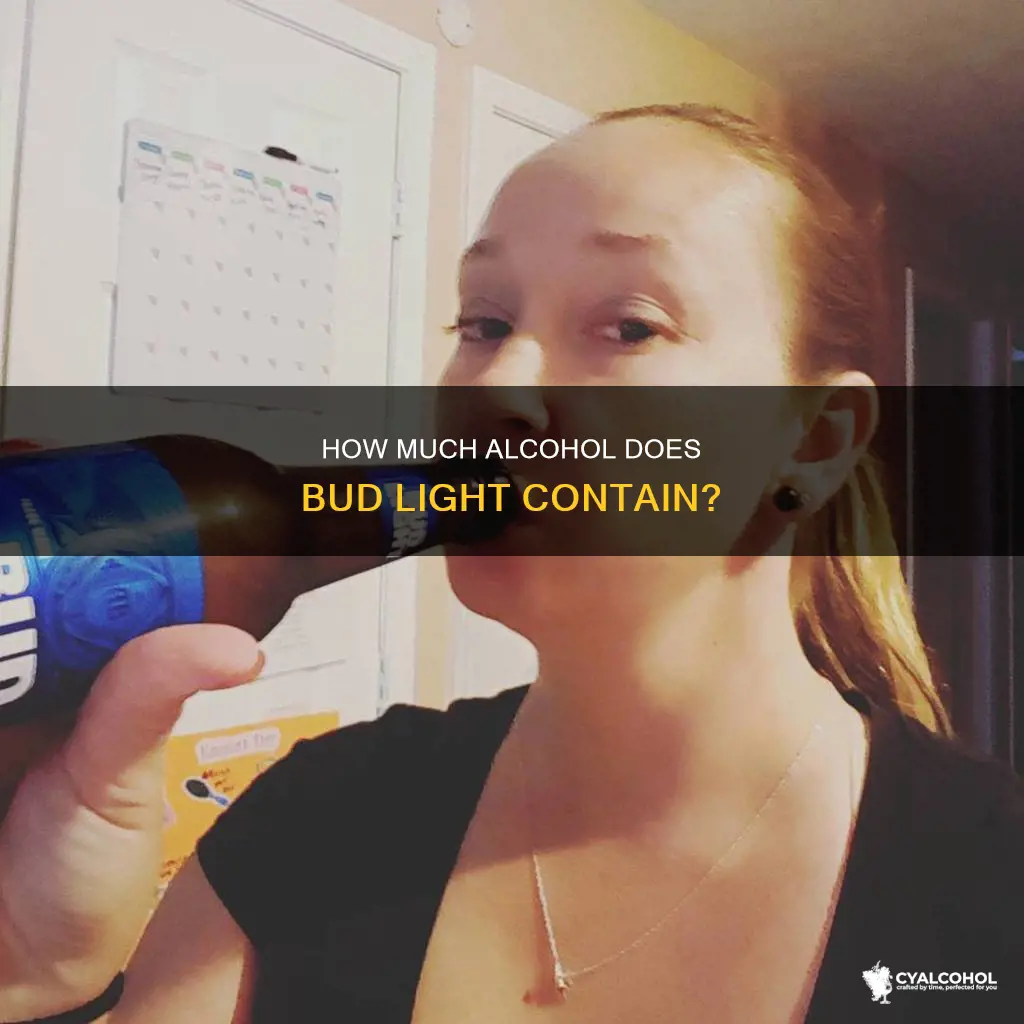 what percent of alcohol is in a bud light