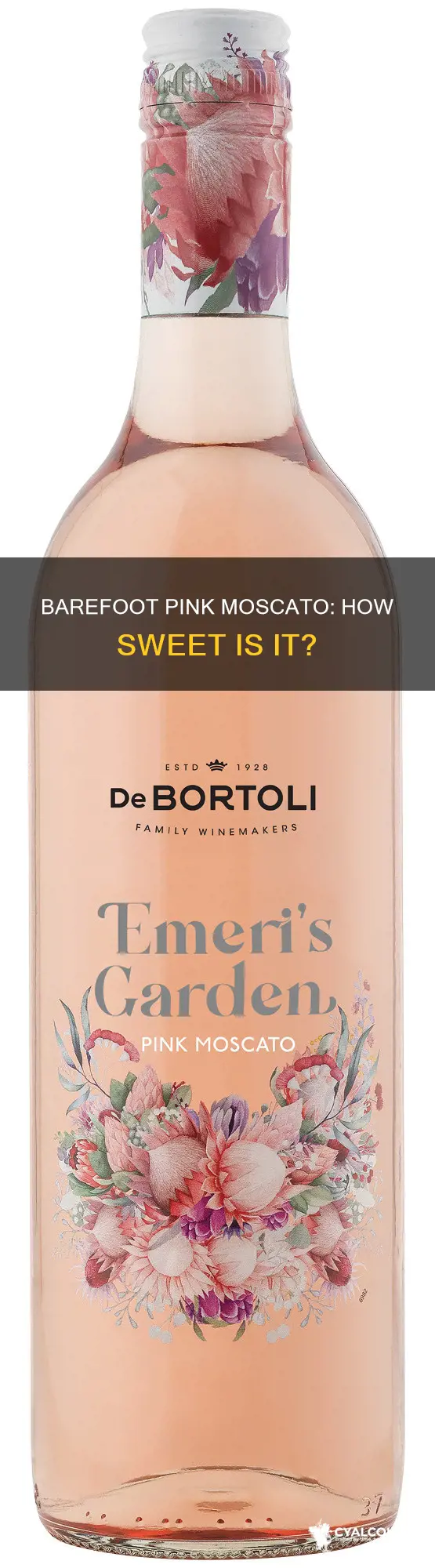 what percent of alcohol is in barefoot pink moscato