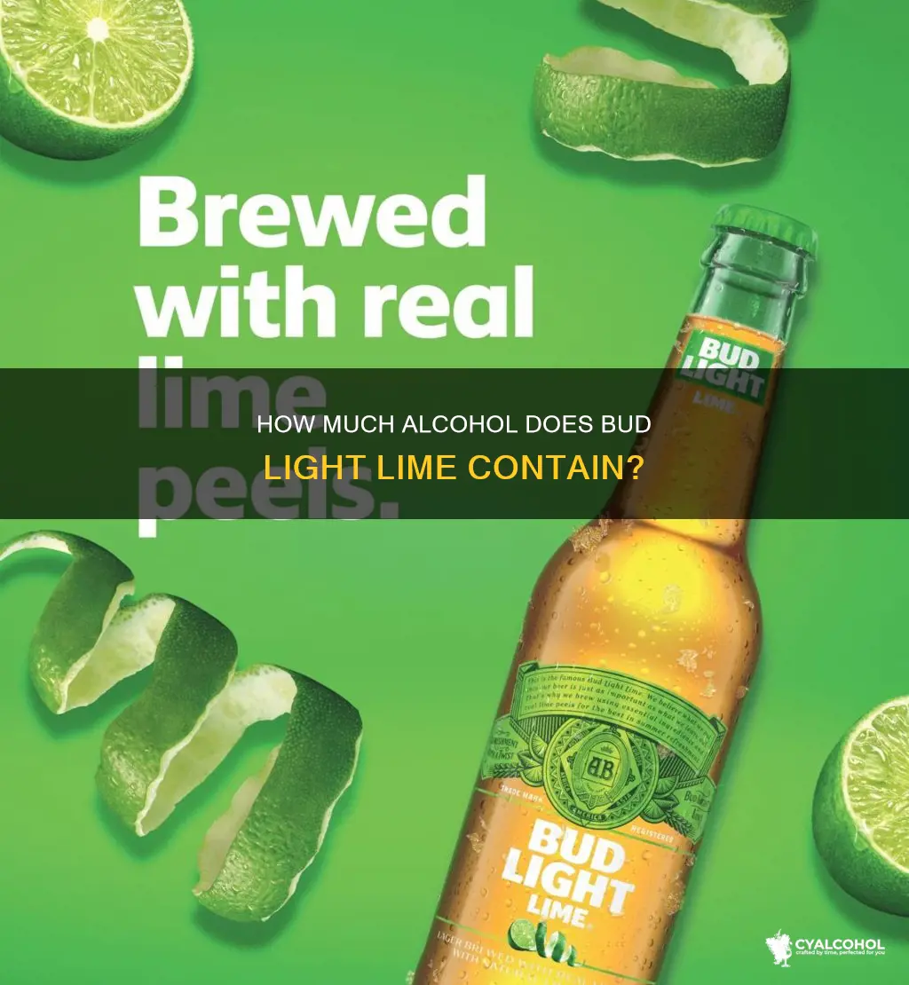 what percent of alcohol is in bud light lime