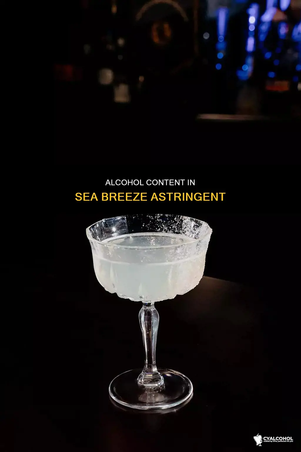 what percent of alcohol is in sea breeze astringent