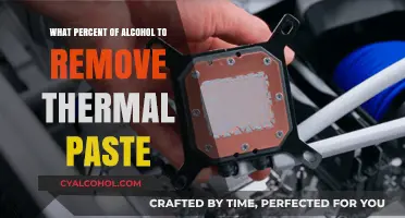 Effective Alcohol Percentage for Safely Removing Thermal Paste: A Guide