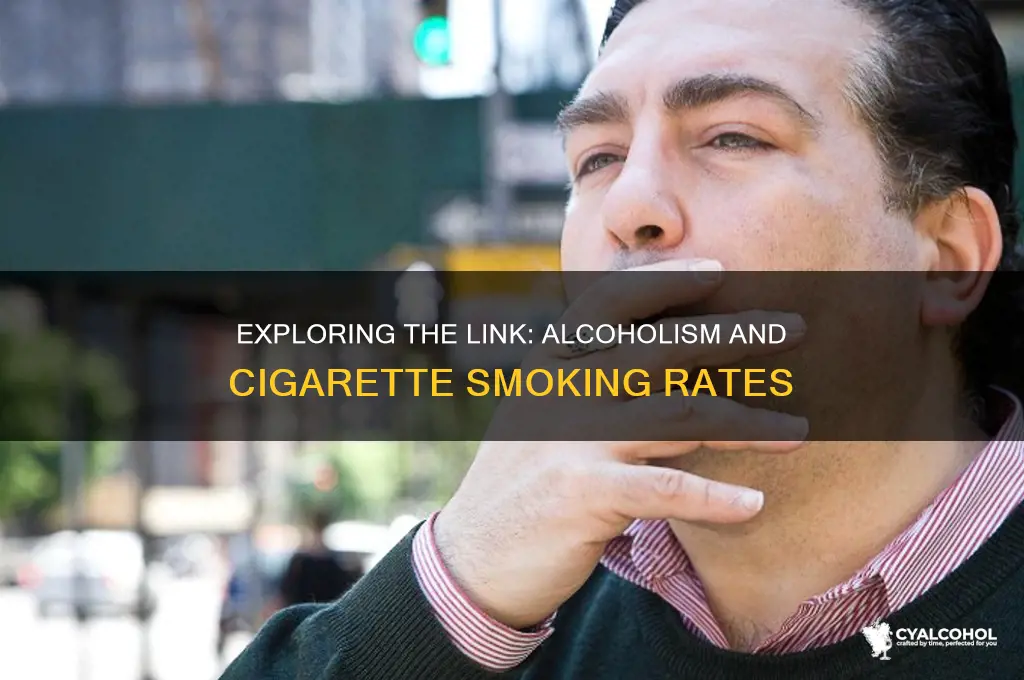 what percent of alcoholics smoke cigarettes