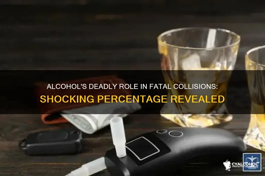 what percent of all fatal collisions involve alcohol