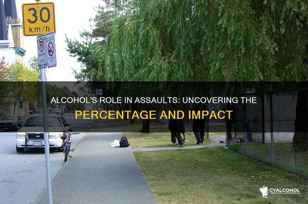 what percent of assaults are due to alcohol