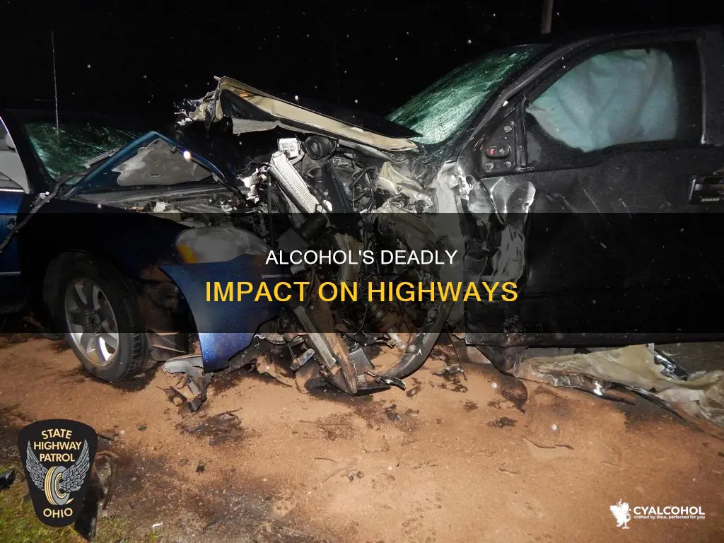 what percent of highway deaths is alcohol responsible for