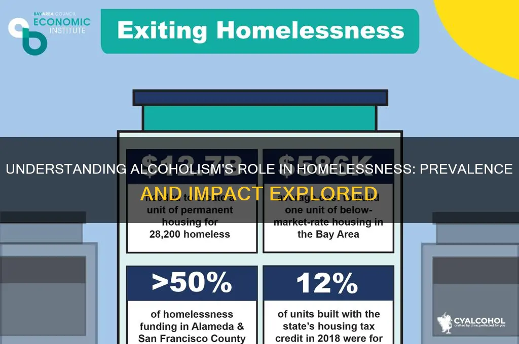 what percent of homeless are alcoholics