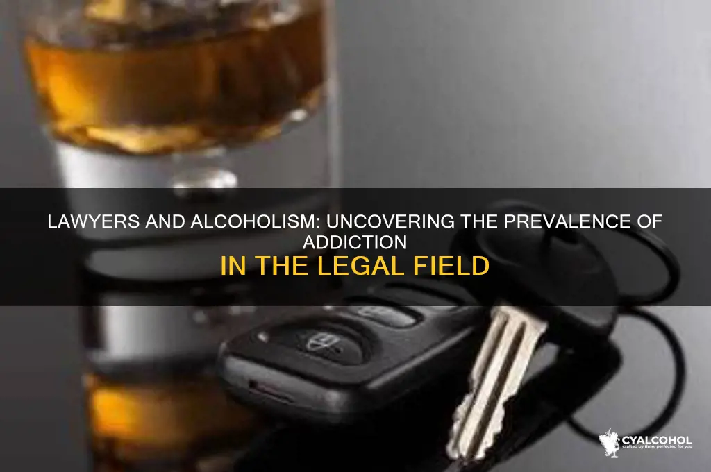 what percent of lawyers are alcoholics