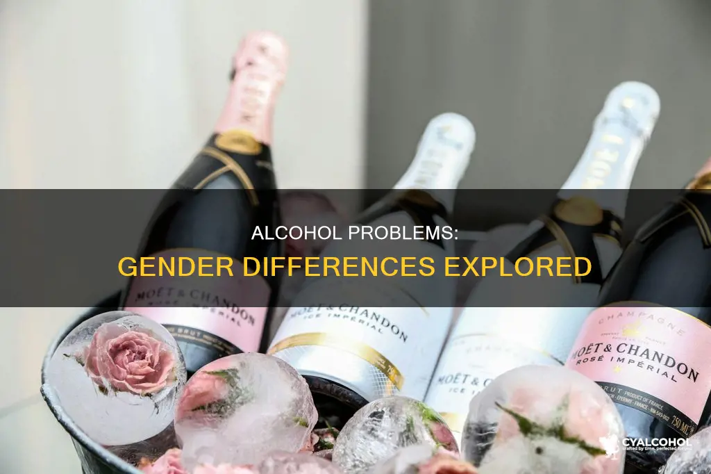 what percent of men and women develop serious alcohol-related problems