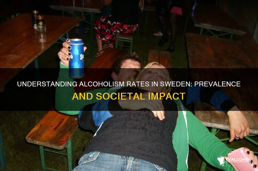 what percent of swedens are alcoholics