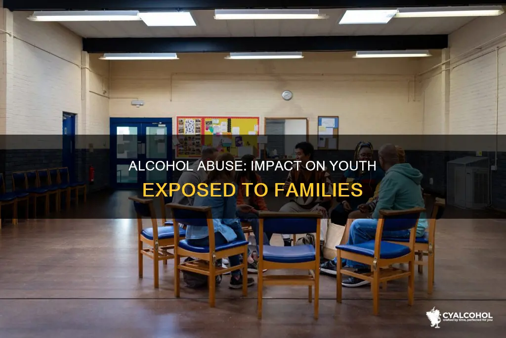 what percent of youth are exposed to family alcohol abuse
