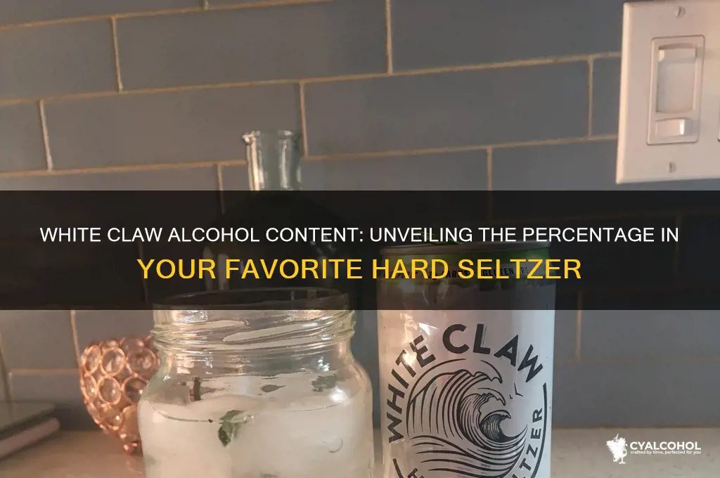what percet alcohol is white claw