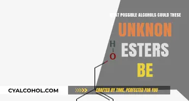 Unraveling Unknown Esters: Potential Alcohol Precursors and Chemical Insights