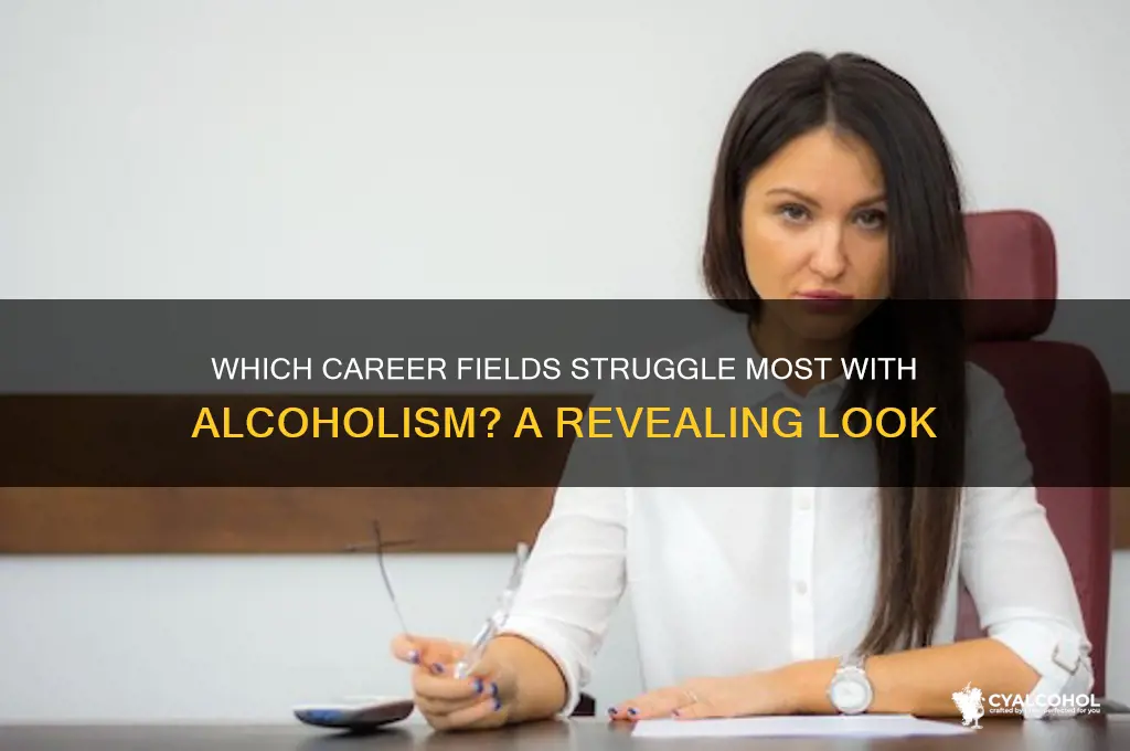 what profession has the most alcoholics