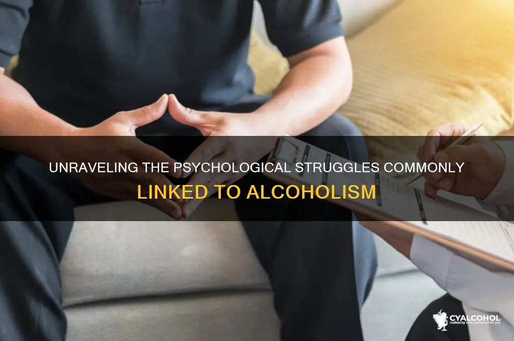 what psychological problems are often seen in alcoholics