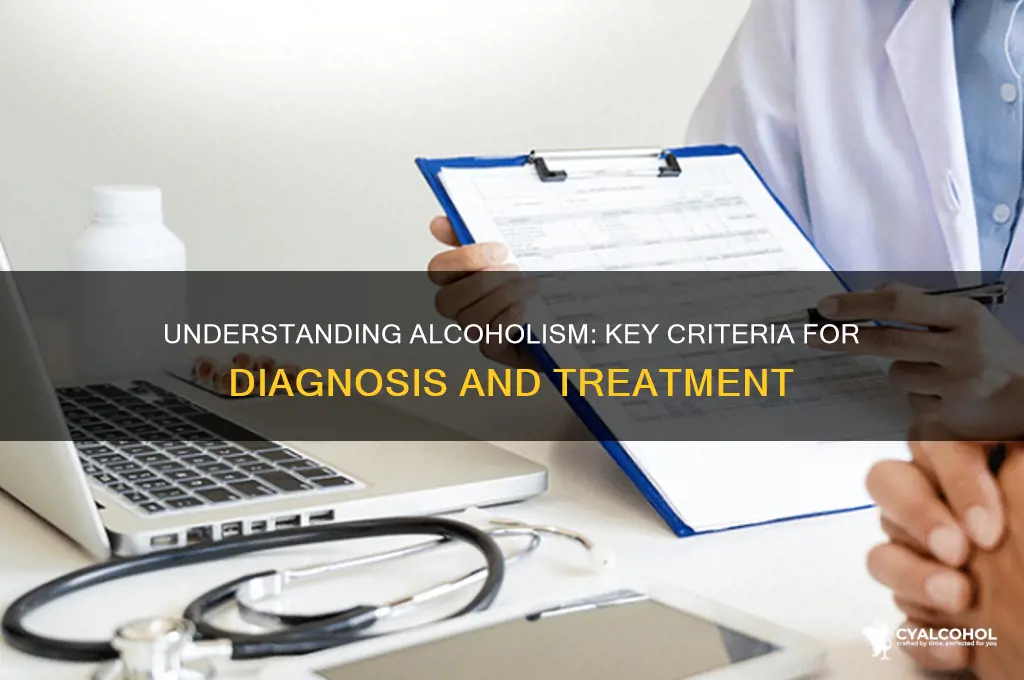 what qualifies a person for alcoholism