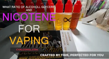 Vaping Liquids: Alcohol, Glycerin, and Nicotine Ratios