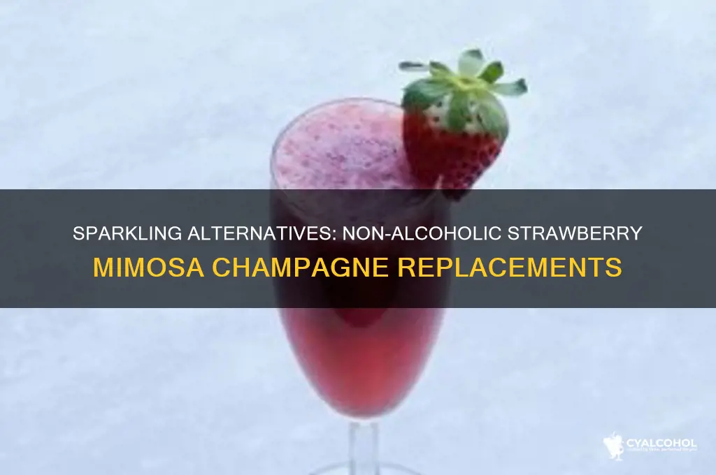 what replaces champagne in strawberry mimosa non alcoholic