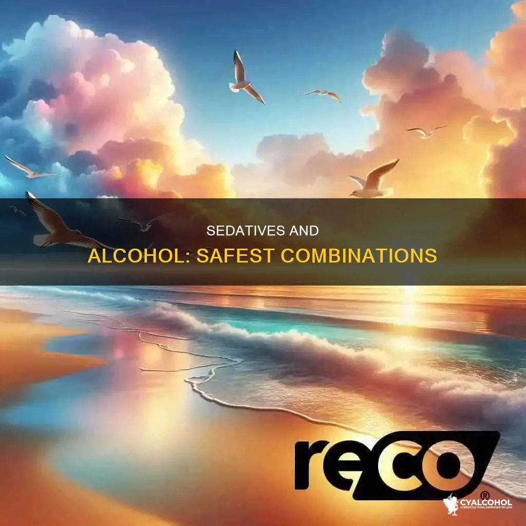 what sedative is least likely to react with alcohol