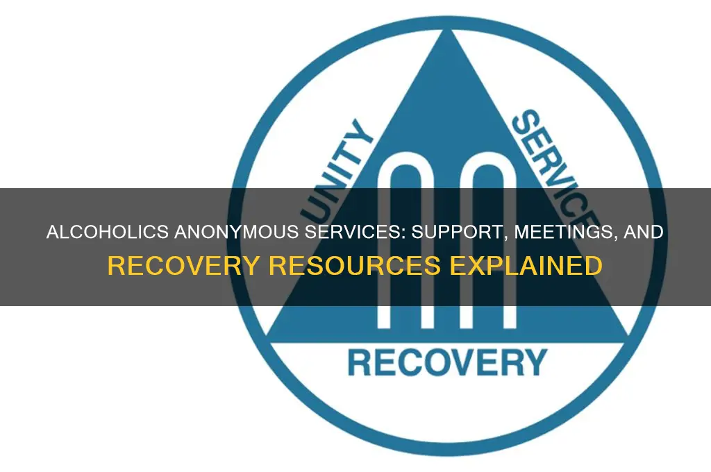what services does alcoholics anonymous provide