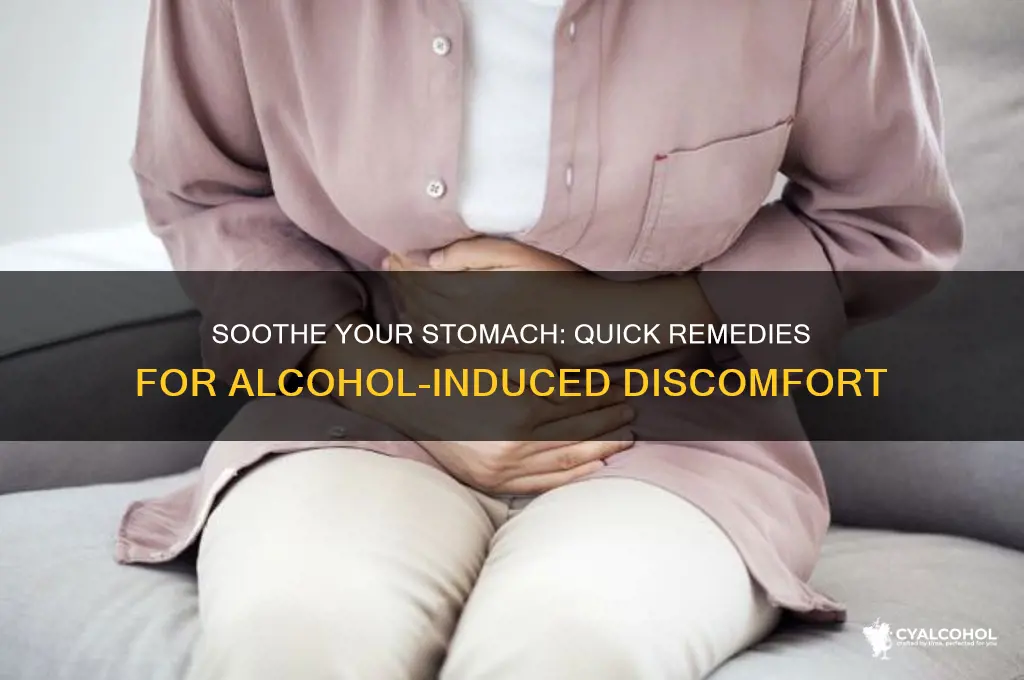 what settles your stomach after alcohol
