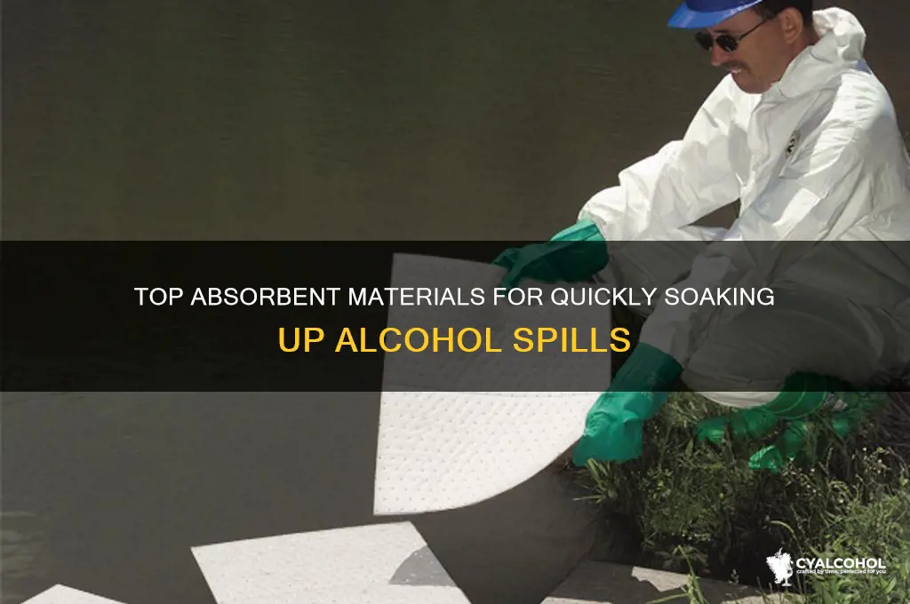 what soaks up alcohol the best