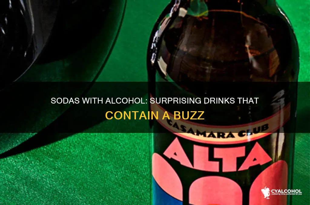 what sodas have alcohol in them