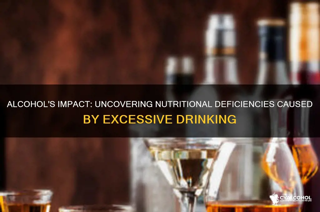 what sort of nutritional deficiencies does alcohol do