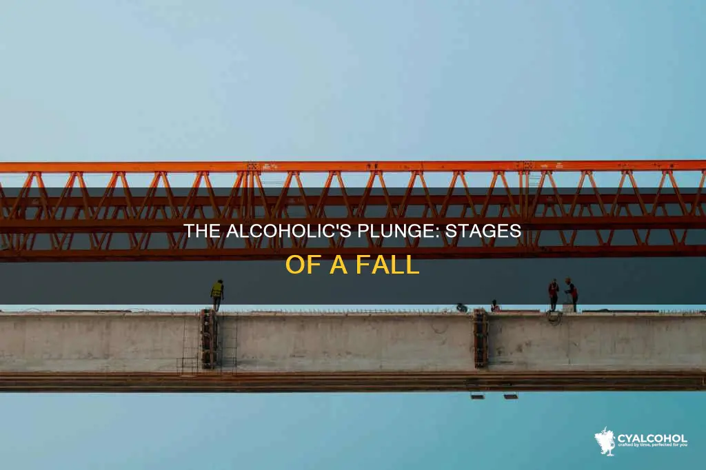 what stage is the alcoholic in when he falls