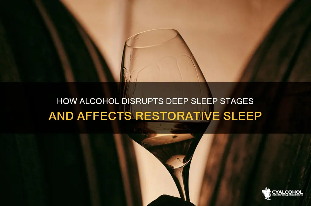 what stage of sleep is disrupted by alcohol