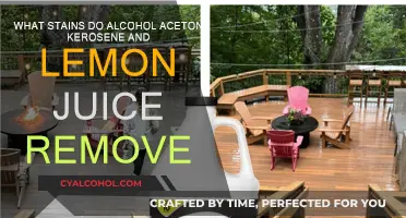 How Alcohol, Acetone, Kerosene and Lemon Juice Remove Stains