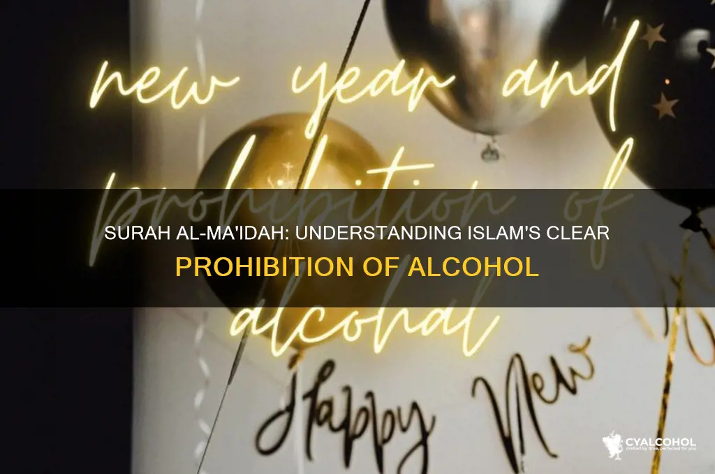 what surah talks about the prohibition of alcohol