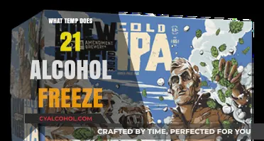 Freezing Point of 21% Alcohol: Understanding the Temperature Threshold