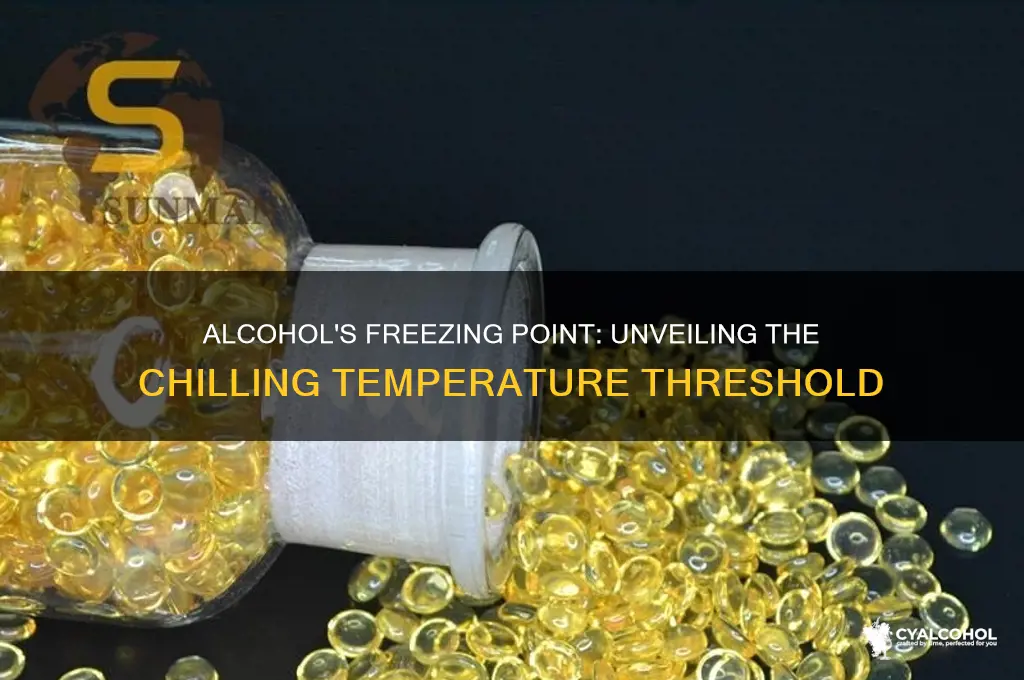 what temp does alcohol freeze