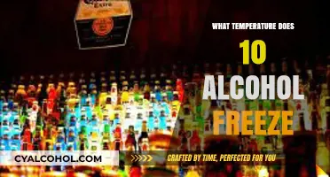 Alcohol's Freezing Point: When Does 10% Alcohol Freeze?