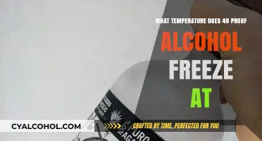 Freezing Point of 40 Proof Alcohol: What Temperature Does It Freeze At?