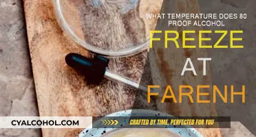 Alcohol Freezing Point: 80-Proof Spirits