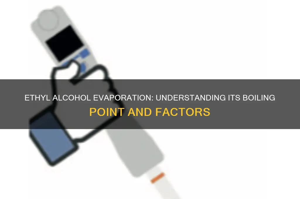 what temperature does ethyl alcohol evaporate
