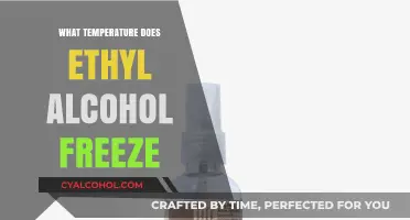 Ethyl Alcohol Freezing Point: Understanding Temperature Thresholds for Solidification