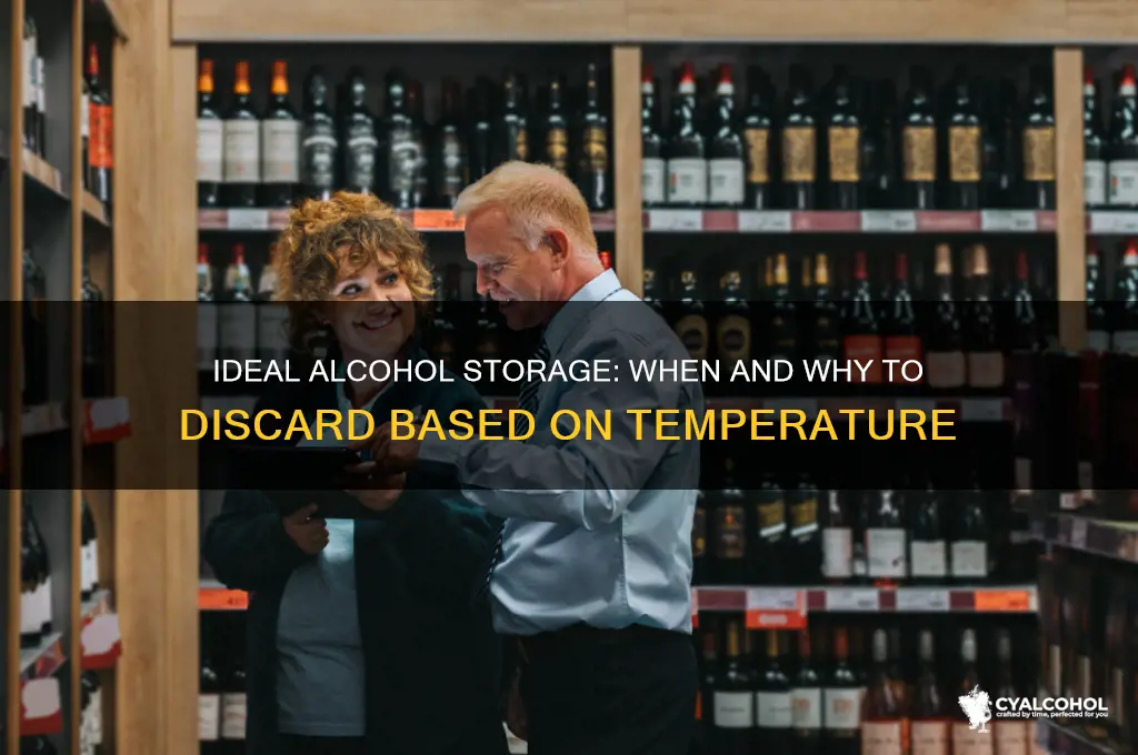 what temperature should alcohol be tossed