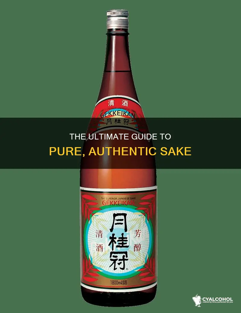 what term describes sake that is pure no alcohol added