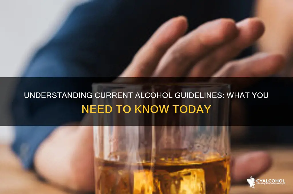 what the current alcohol guidelines say