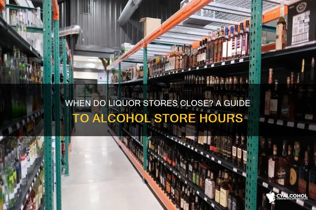 what time do alcohol stores close