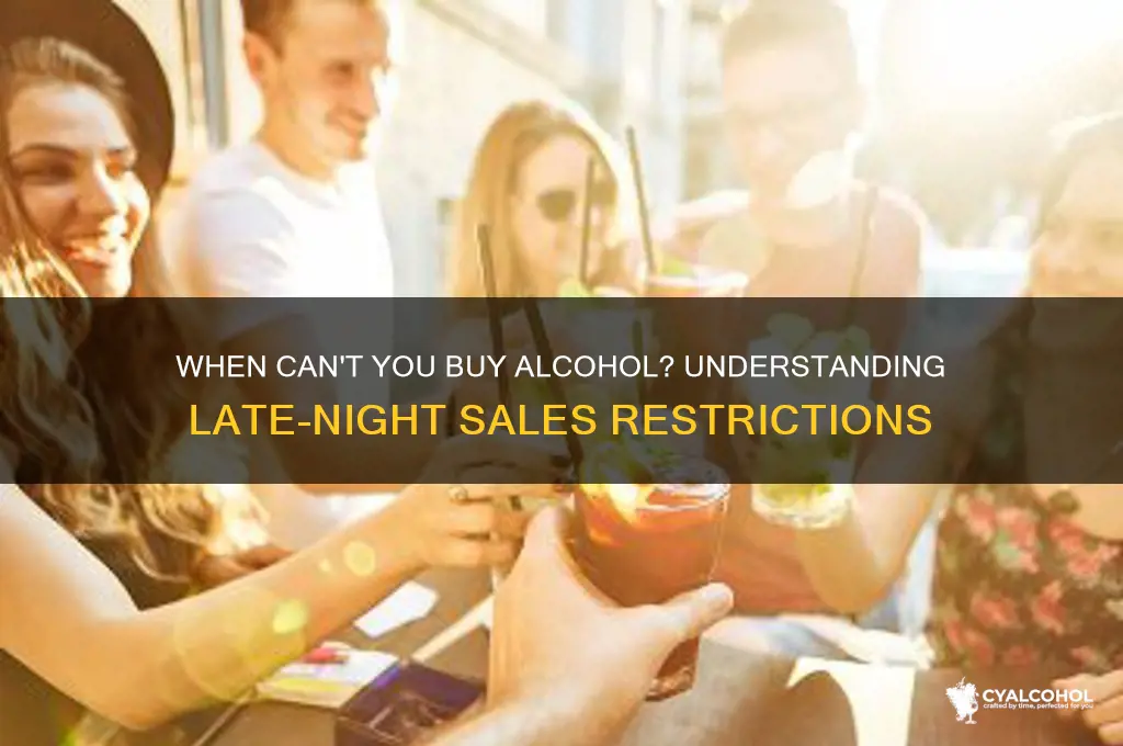 what time is alcohol not sold